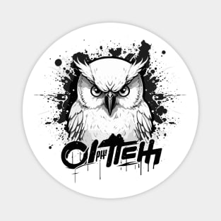 Graffiti Paint Owl Bird Creative Magnet